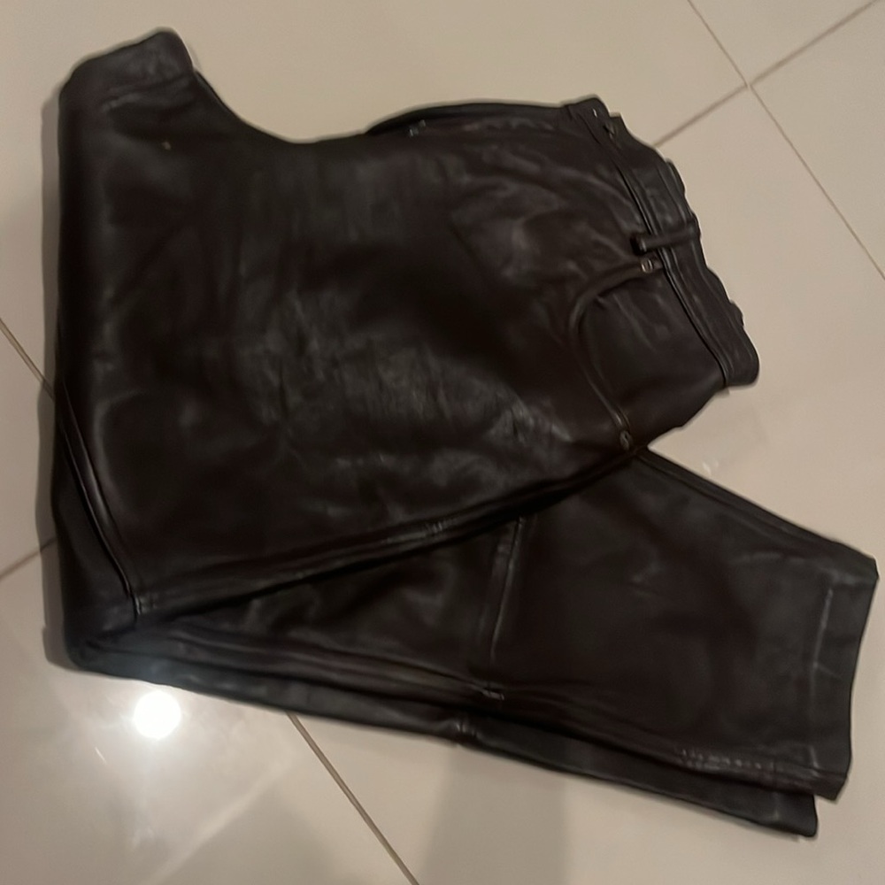 Dark Brown Leather Pants